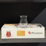 استکان نعلبکی پاشاباغچه طرح لینکا کد 96572 بسته 6 عددی