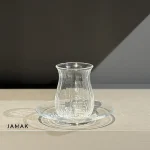 استکان نعلبکی پاشاباغچه طرح لینکا کد 96572 بسته 6 عددی - تصویر 2
