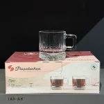 ماگ پاشاباغچه مدل الیسیا کد 55422 بسته 6 عددی شیشه ای شفاف