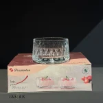 پیاله پاشاباغچه مدل لیفی کد 530166 عددی شیشه‌ای شفاف 240 سی سی