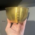 کاسه درجه دار 300 میل استیل طلایی - تصویر 6