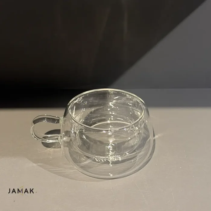 فنجان قهوه خوری دوجداره بزرگ lerava - یک عددی - تصویر 2