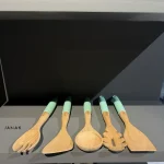 کفگیر ملاقه سیلیکونی سطلی سبز ریور کد ۸۵۰۶