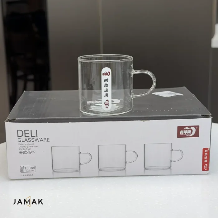 فنجان قهوه خوری پیرکس 130 میل Deli Glassware عددی - تصویر 5