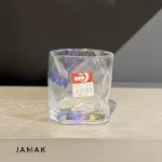 نیم لیوان دفرمه دلی گلس هفت رنگ عددی - تصویر 2