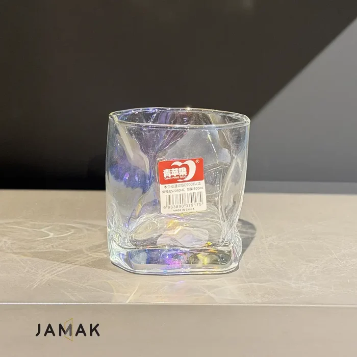 نیم لیوان دفرمه دلی گلس هفت رنگ عددی - تصویر 2