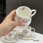 سرویس چایخوری طرح گل رز کد 1231 - تصویر 5