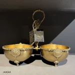 اردو خوری برنجی شاه عباسی ریور کد 24717 - تصویر 2