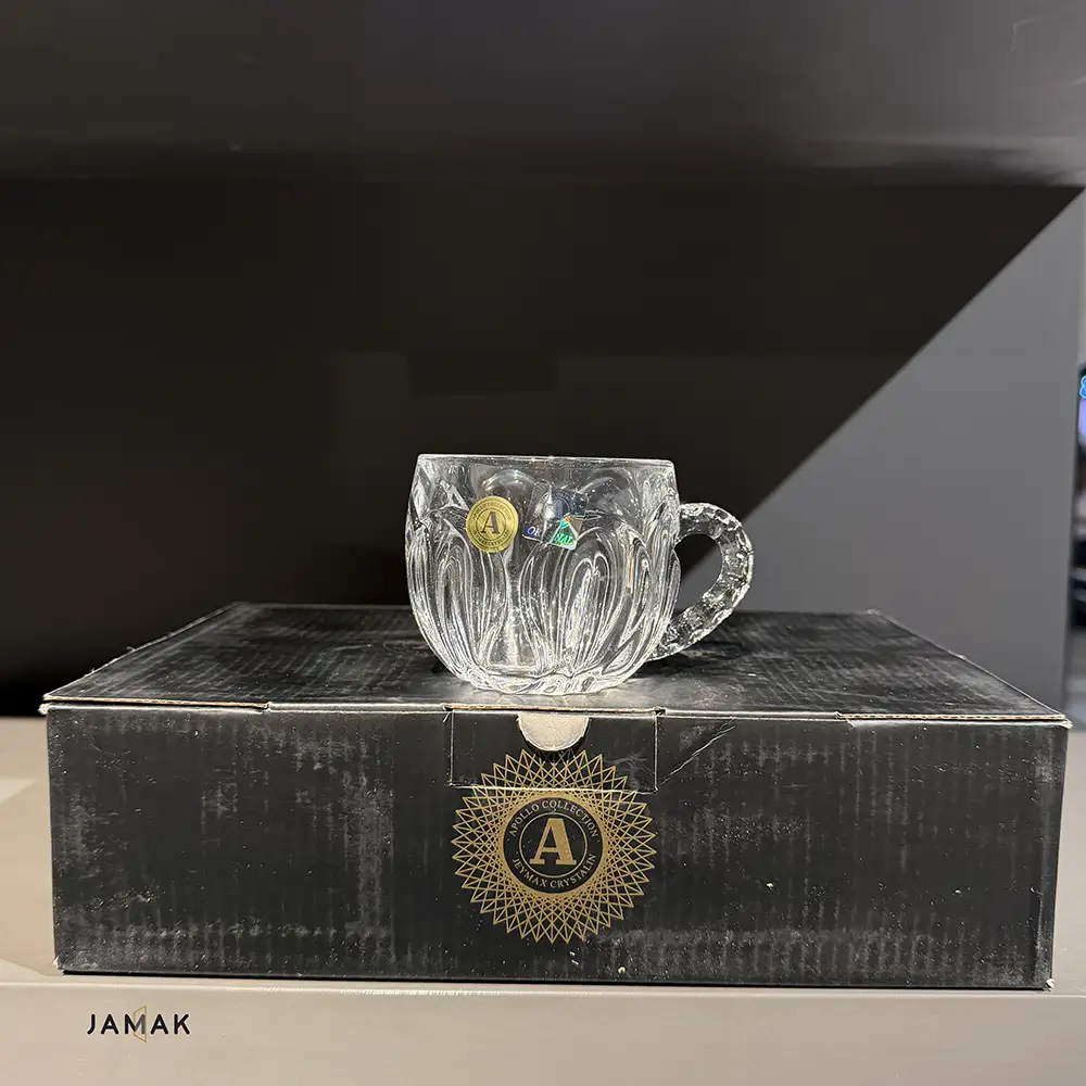 40001343 (2) فنجان کریستال Jeymax طرح آپولو بسته 6 عددی - تصویر 1