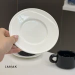 فنجان نعلبکی لته Black & White - یک عددی - تصویر 5