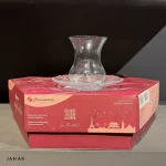 استکان و نعلبکی پاشاباغچه مدل آرورا کد 95961 بسته 6 عددی