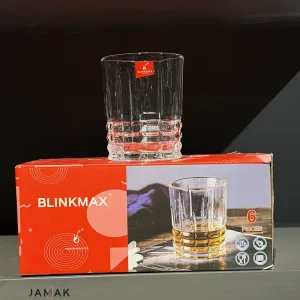 نیم لیوان بلینک مکس کد 6230B بسته 6 عددی با بدنه بلوری شفاف و طراحی مدرن