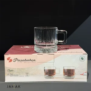 ماگ پاشاباغچه مدل الیسیا کد 55422 بسته 6 عددی شیشه ای شفاف